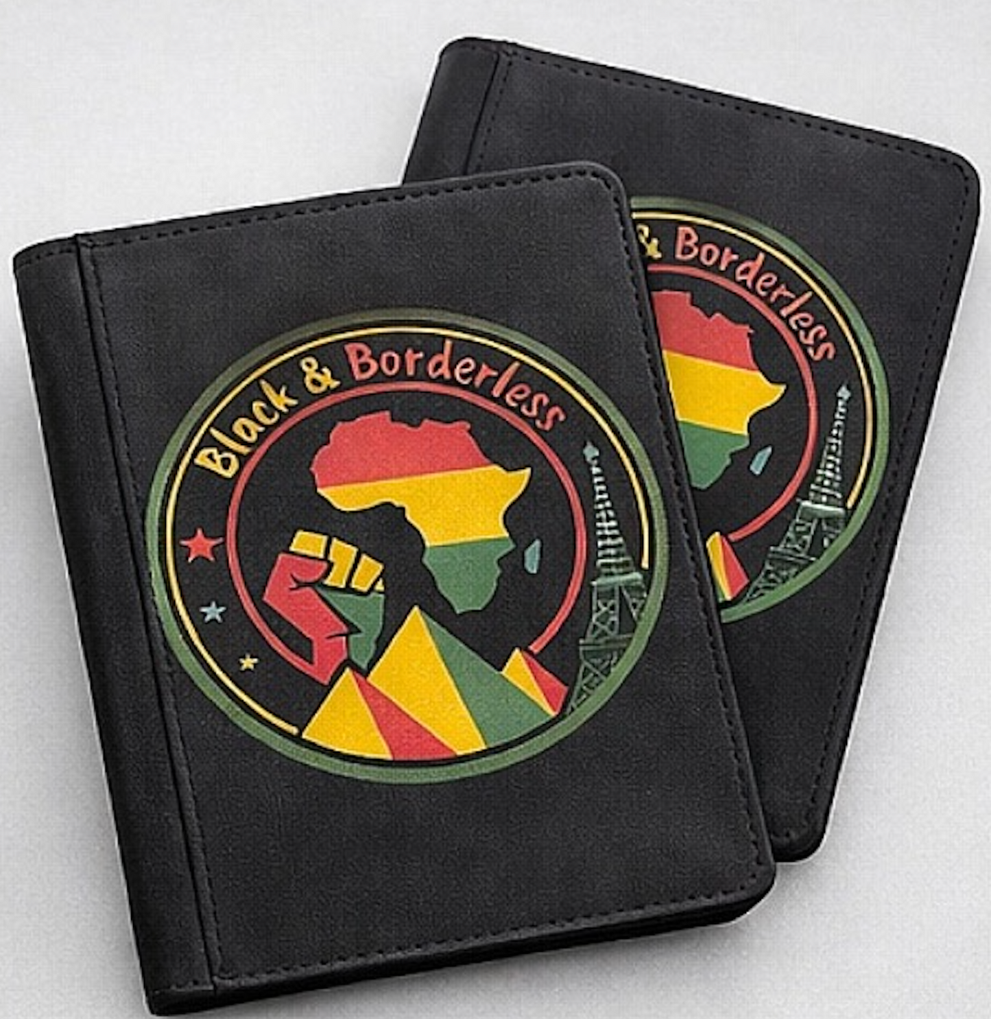 Black & Borderless Passport Cover